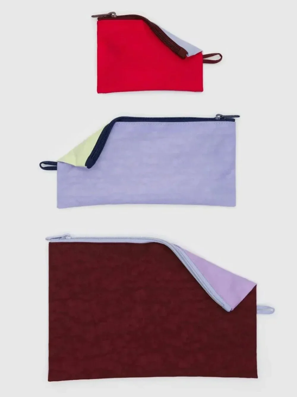NWT Baggu Go Pouch Set Kaleidoscope Mix
